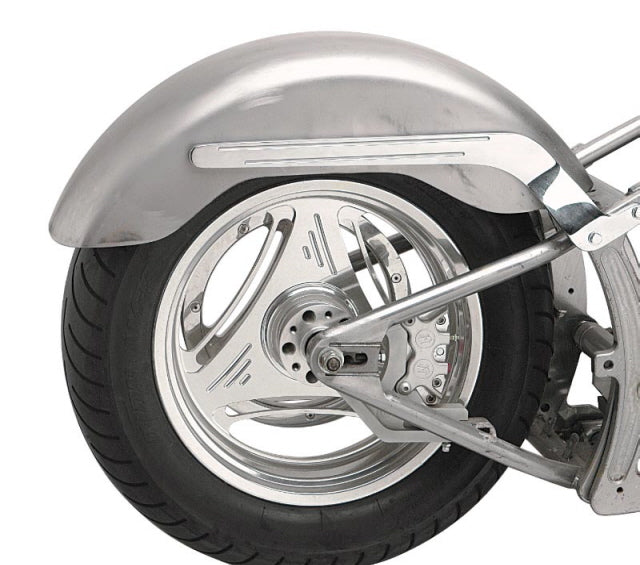 RWD V-Twin Gambler rear fender for Harley-Davidson Dyna, heavy-gauge steel construction, handmade in USA