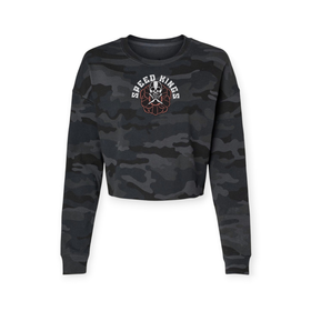 Black camouflage sweatshirt with 'Speed Kings' logo on a white background