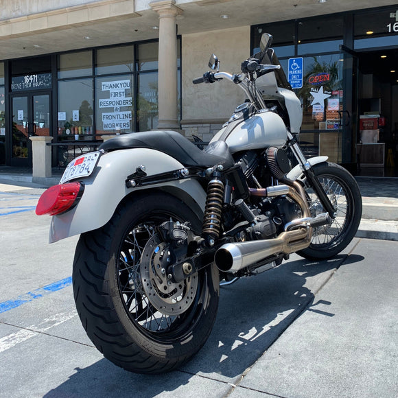 RWD 8.5" rear fender installed on a Harley Davidson Dyna