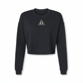 Speed-Kings All Seeing Eye Women's Crop Top in Black 