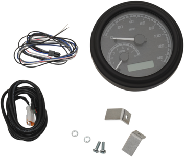 Dakota Digital 4-5/8" Tank Gauge System - Black/Gray/Black Trim