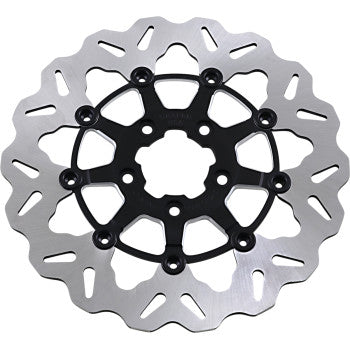 Galfer Wave Rotor 11.5" Black/Contrast Cut Carrier - Front