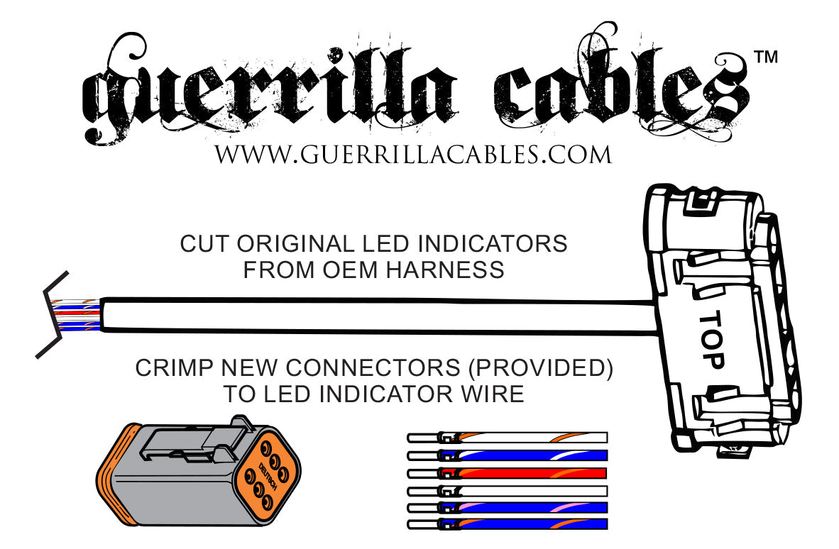 GUERRILLA CABLES - SPEEDO RELOCATION HARNESS (SPEEDO ONLY) - 2012-2017 DYNA FXDB & FXDWG - 0