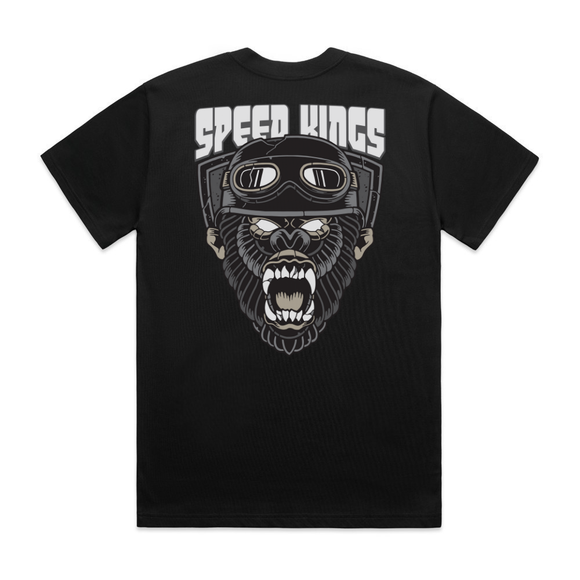 Speed-Kings Gorilla T Shirt in Black