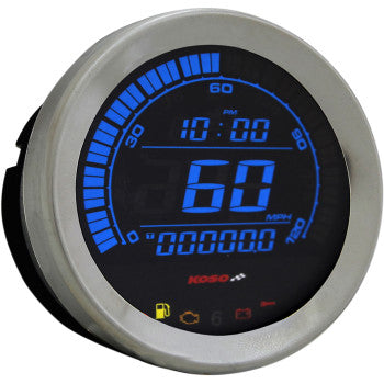 KOSO - REPLACEMENT GAUGE - 4" SPEEDOMETER - CHROME - '04-13 TOURING