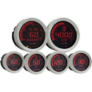 KOSO - UNIVERSAL SIX PIECE GAUGE KIT - SILVER - '04-13 TOURING-1