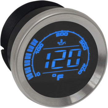 KOSO - HD-02 OIL TEMPERATURE GAUGE - 2" - CHROME - '04-13 TOURING