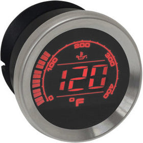 KOSO - HD-02 OIL TEMPERATURE GAUGE - 2" - CHROME - '04-13 TOURING - 0
