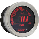 KOSO - REPLACEMENT GAUGE - 2" OIL PRESSURE GAUGE - CHROME - '04-13 TOURING-2