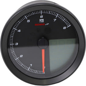 KOSO - HD-04 SPEEDOMETER/ TACHOMETER - BLACK BEZEL