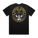 Black t-shirt with 'Speed Kings Cycle Supply' graphic on a white background
