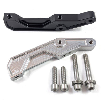 OG Front Radial Mount Brake Caliper Bracket V2 - CNC 6061‑T6 hard‑anodized bracket for 108mm radial calipers, fits 2000+ Harley‑Davidson