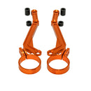 Orange anodized Harley-Davidson motorcycle reservoir mounts