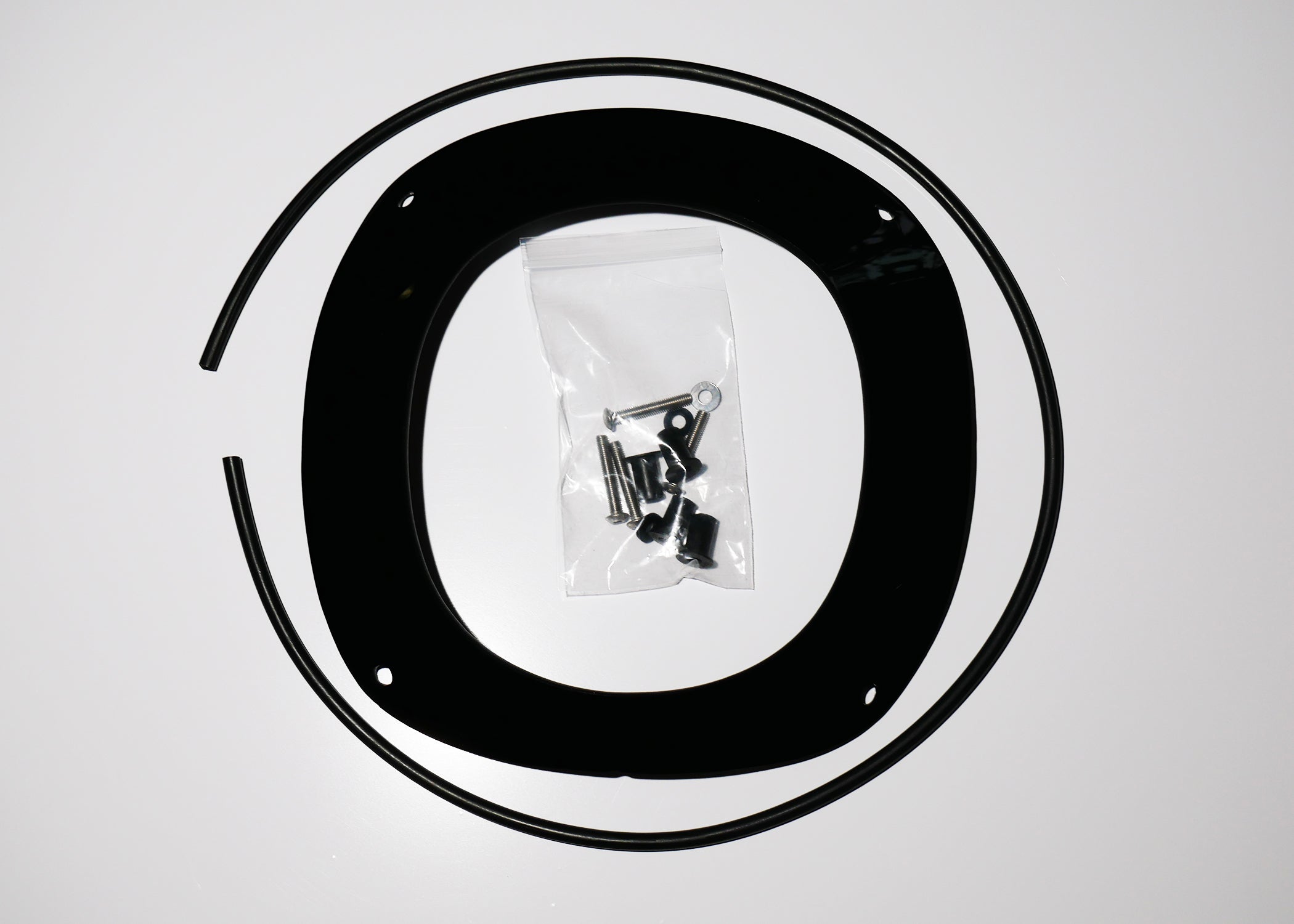 RWD V-Twin LP6 headlight cover light kit for FXR fairings black bezel ring and mounting hardware