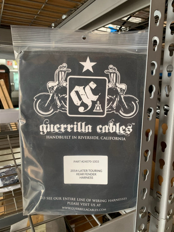 GUERRILLA CABLES - 2014+ TOURING INTEGRATED REAR FENDER HARNESS