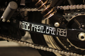 RIDE FAST, EAT ASS SWING ARM STICKER - 0