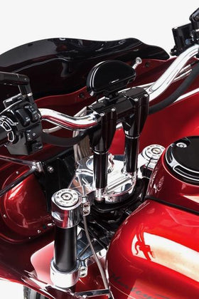 Kraus Isolated Risers (Dyna, Pre-18 Softail, FXR, Sportster) - 0