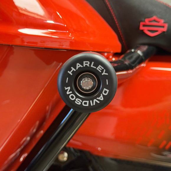 BAMCO Touring Crash Bar Ends ARP Kit finish options, ARP stainless steel bolts for Harley-Davidson, USA made