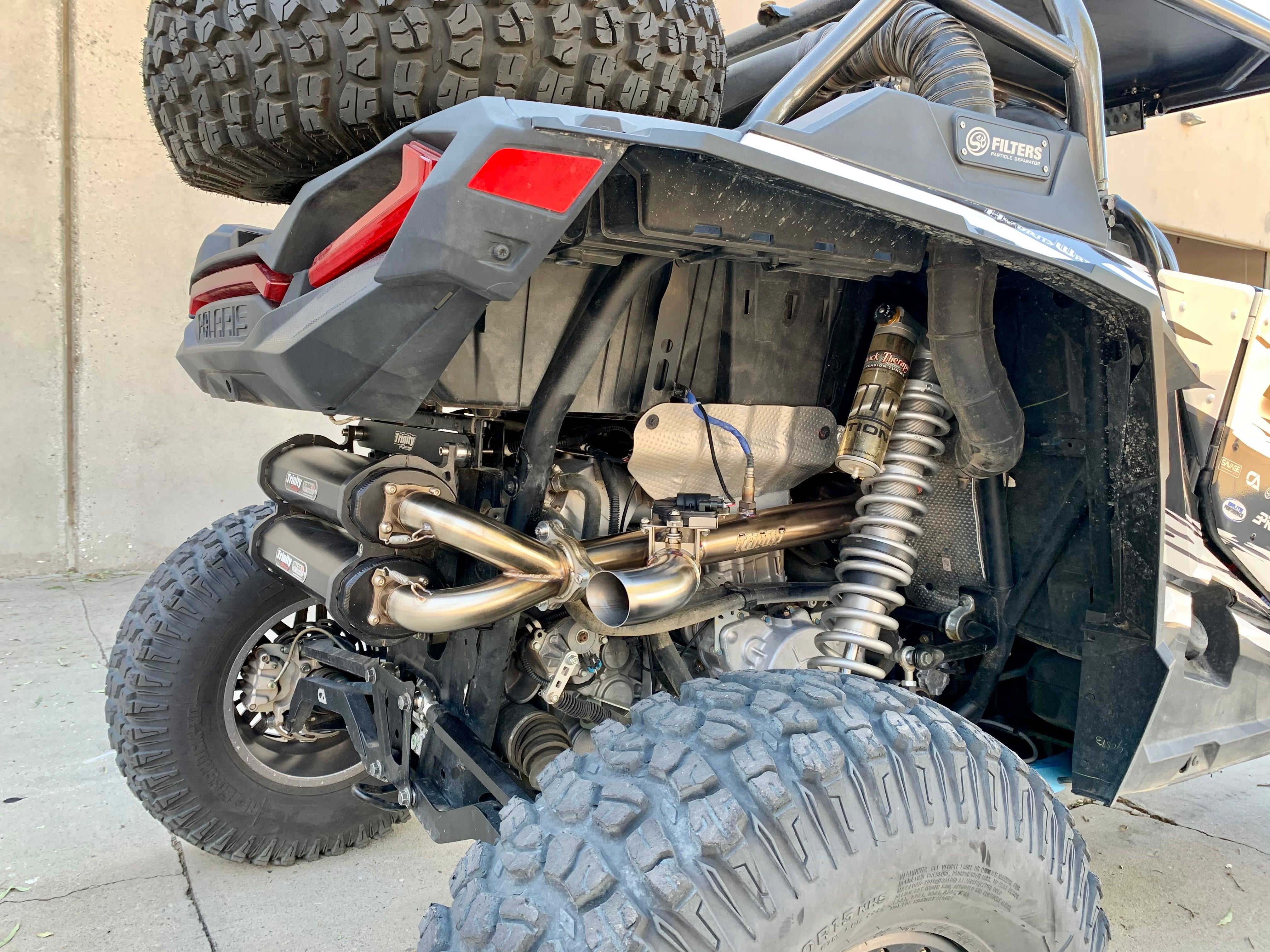 SIDE PIECE Header Pipe with Electronic Cutout - RZR Turbo - 0