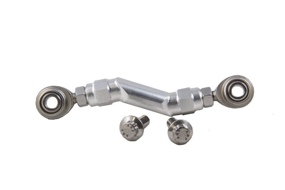 Harley brake linkage in machine finish for 2018-2025 FXLRS FXLRST Low Rider S ST and M8 Softail Models along with ARP hardware by Speed-Kings Cycle