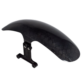 Indian Challenger carbon fiber front fender, glossy black honeycomb finish