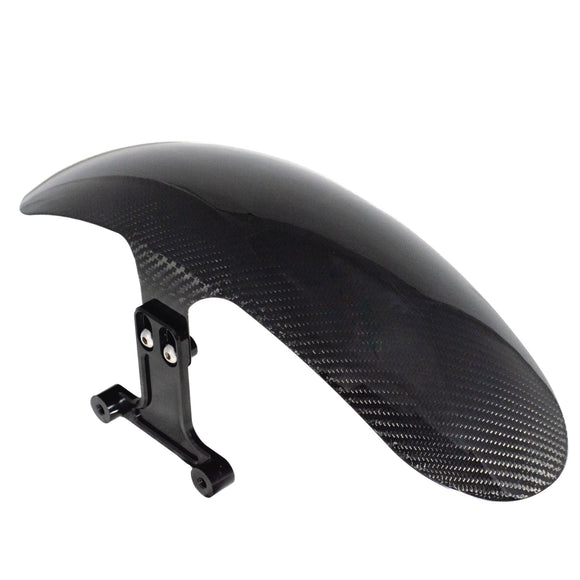 OG Indian Challenger Shorty Carbon Fiber front fender kit, black twill