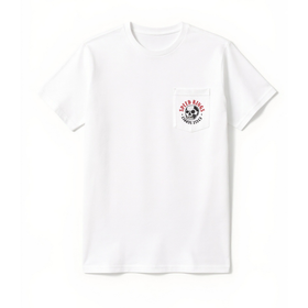 Speed Kings Graveyard Gumball Tee in White featuring a Skull and Speed-Kings Cycle Supply text
