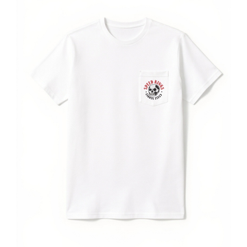 Speed Kings Graveyard Gumball Tee in White featuring a Skull and Speed-Kings Cycle Supply text