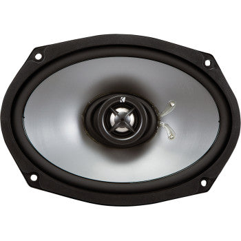 KICKER - SADDLEBAG SPEAKER LIDS - VIVID BLACK - SPEAKERS INCLUDED