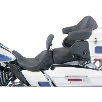 MUSTANG - LOWDOWN 2-UP SEAT WITH DRIVER'S BACKREST - PLAIN - '08-21 TOURING - 0