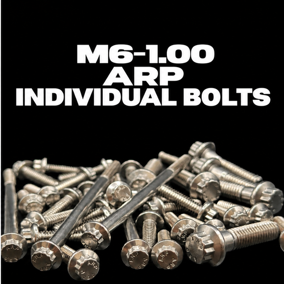 BAMCO M6-1.00 ARP Individual Bolts, ARP stainless steel 12 point bolts sold individually