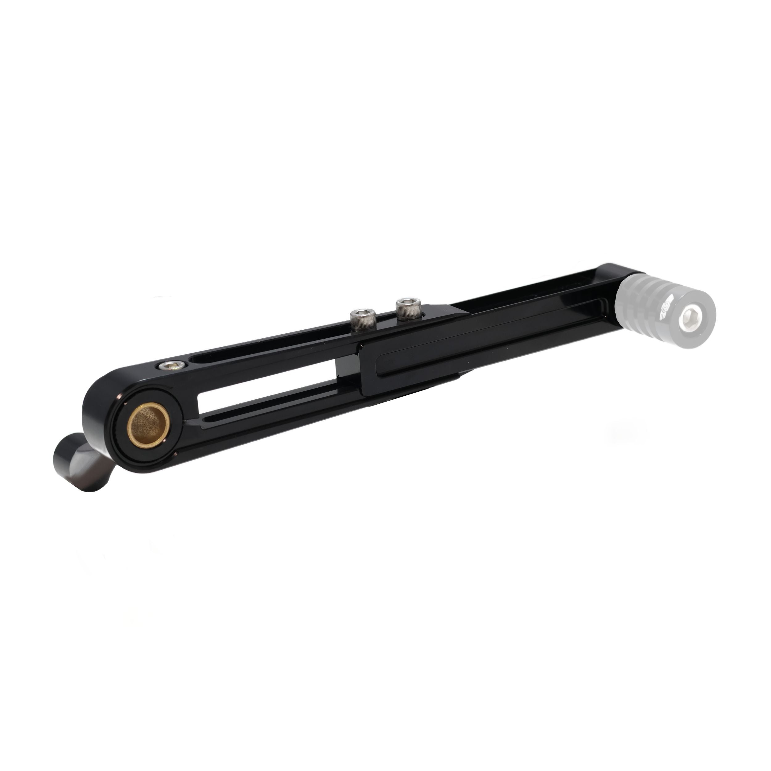 Adjustable brake arm for M8 Softail motorcycle, black