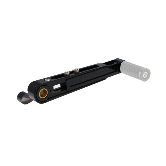 Black adjustable brake arm for M8 Softail motorcycle