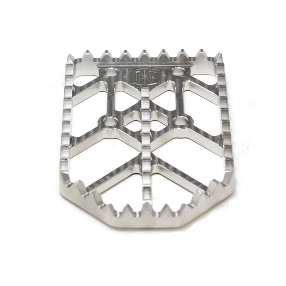 Moto‑X raw aluminum replacement motorcycle foot peg gripper