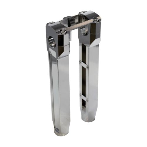 10.5-inch chrome straight motorcycle handlebar risers