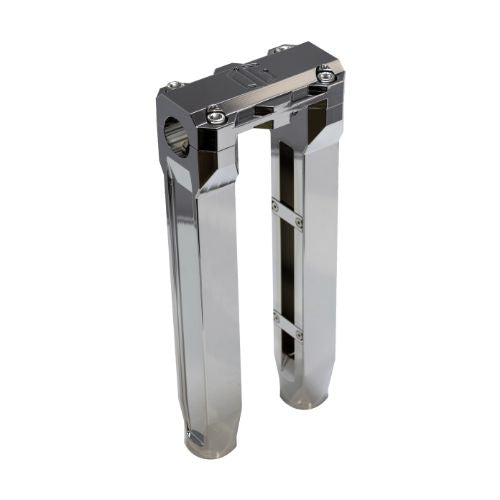 10.5-inch chrome straight motorcycle handlebar risers