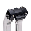 OG Aluminum 10.5 inch Straight Risers with Black Digital Gauge Cut Out Top Clamp