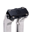 OG Aluminum 10.5 inch Straight Risers with Black Standard Top Clamp