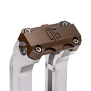 OG Aluminum 10.5 inch Straight Risers with Bronze Standard Top Clamp