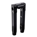 OG Black 10.5 inch Straight Risers with Black Digital Gauge Cut Out Top Clamp