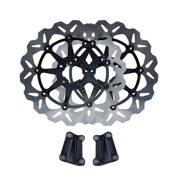 13-inch axial floating big brake rotor kit hub-mounted for 2008-2023 Harley Touring