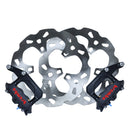 OG 13-inch Complete Radial Big Brake Kit — Touring spoke mount with Brembo M4 calipers and Galfer 13-inch floating rotors