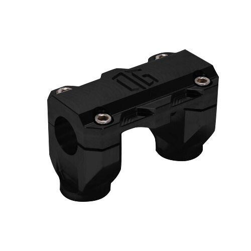 OG 2" Straight Shorty Risers — black hard-anodized CNC 6061 T6 motorcycle handlebar riser