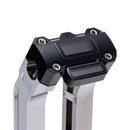 OG Chrome 2 inch Straight Risers with Black Digital Gauge Cut Out Top Clamp