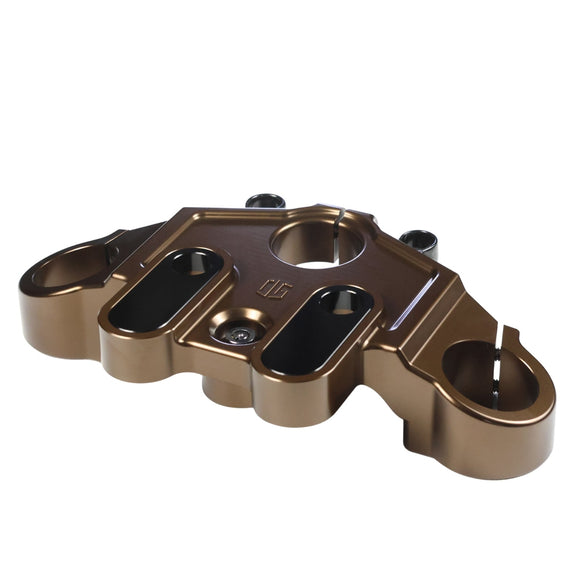 2014-2023 Touring Drop 1 Top Triple Tree Bronze