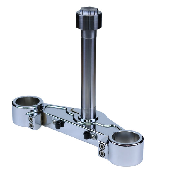 Chrome lower triple tree for 2014-2023 Harley Touring models