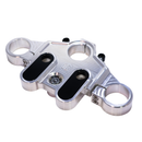 Aluminum top triple tree clamp for 2014-up touring motorcycles