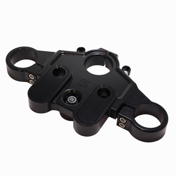 OG Moto 2014–2023 Touring Top Triple Tree (49mm) — black anodized top tree for Harley‑Davidson Touring