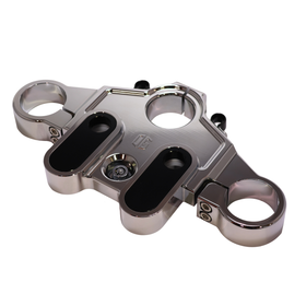 Chrome top triple tree for 2014-up Harley Touring motorcycles