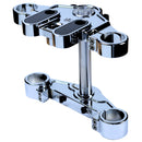 Chrome triple tree clamp for 2014-up touring motorcycles
